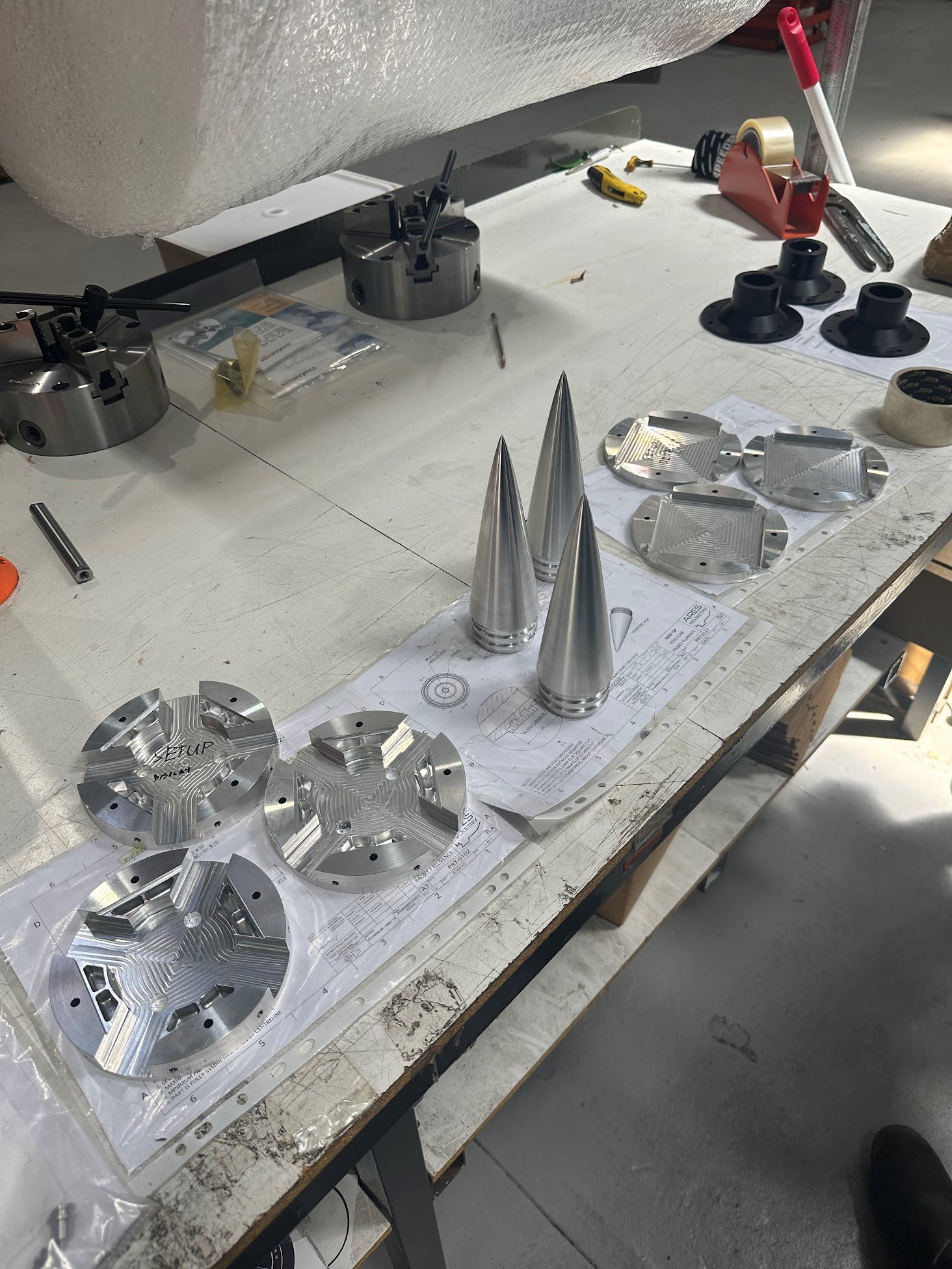 Machined parts